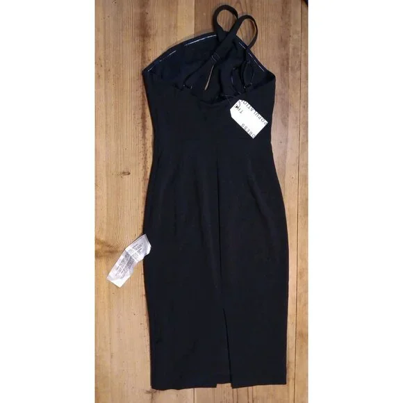 Dress the Population Eliseo XS Asymmetric Cutout One Shoulder Bodycon Dress NWT - Picture 4 of 7